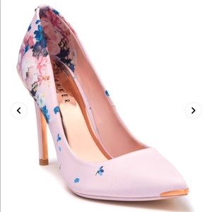 Ted Baker London Izibelp Floral Satin Heels NIB